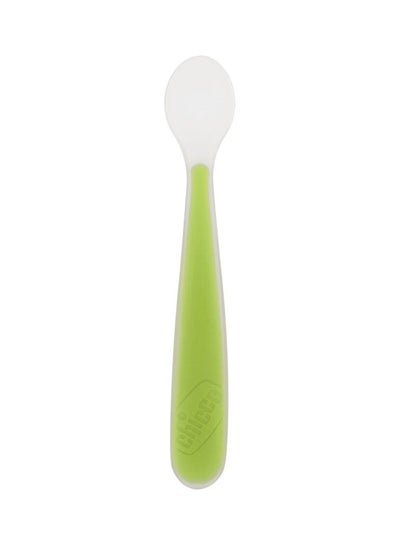 Chicco Soft Silicone Spoon 6m+, Green