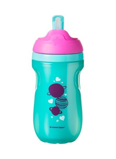 tommee tippee Insulated Straw Cup, 12+ Months, 260 ml – Blue/Green