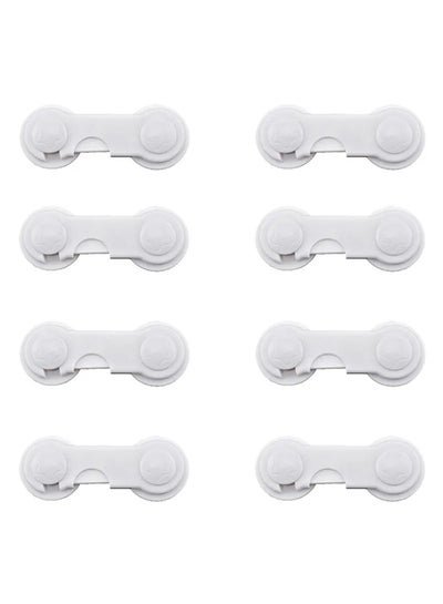 Joycare 8-Piece Latching System Infant One-handed Safety Lock, Non-toxic Plastic Materials