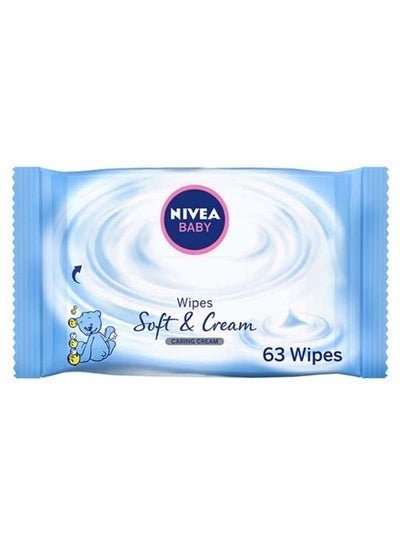 NIVEA 63-Piece Soft & Cream Baby Wipes