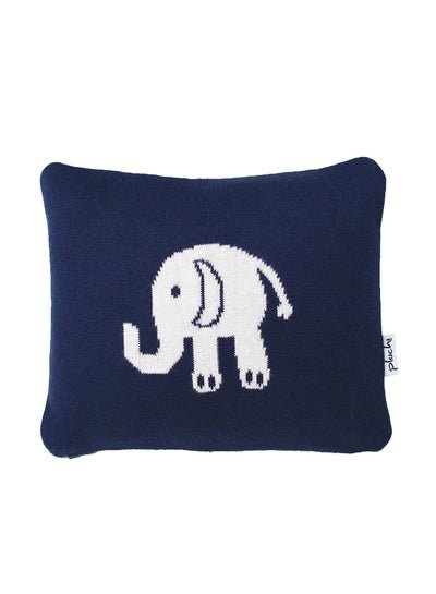Pluchi Elephant Knitted Cotton Pillow Cover