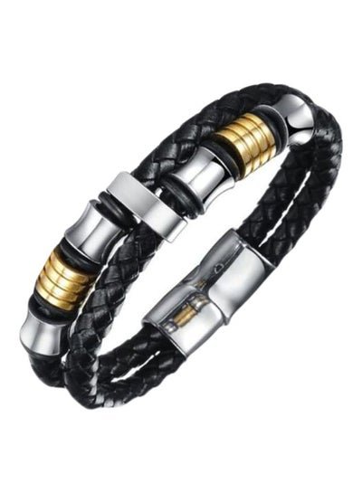 Generic Stainless Steel Double Layer Woven Bracelet