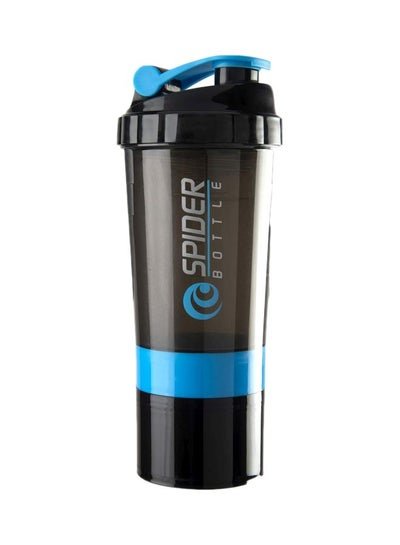 SPIDER Logo Print Sport Drink Bottle With Protein Shaker 500ml