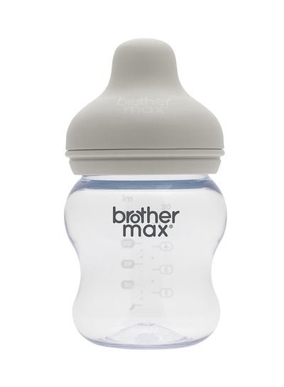 Brother Max PP Extra Wide Neck Baby Feeding Bottle, 160ml – Grey
