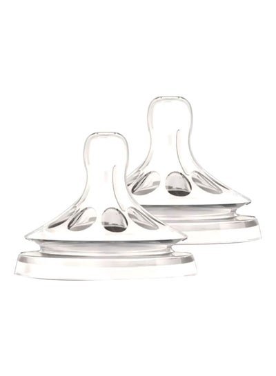 PHILIPS AVENT Medium Flow Nipple, Pack of 2 – Clear