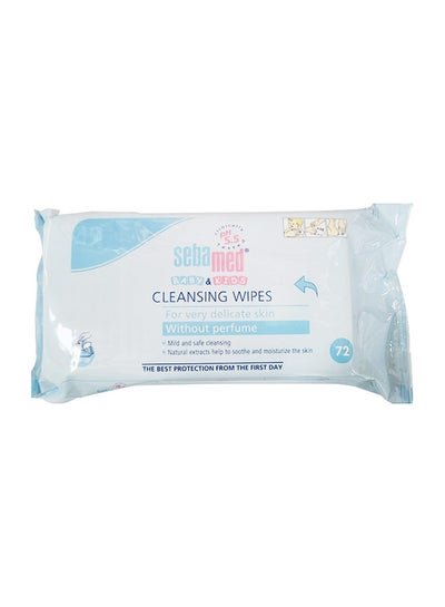 Sebamed Baby Cleansing Wet Wipes Without Perfume For Very Delicate Baby Skin, 72 Count