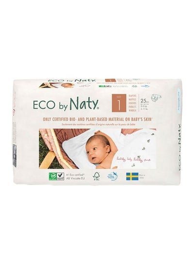 Naty Diapers Size 1, 2-5 Kg, 25 Count
