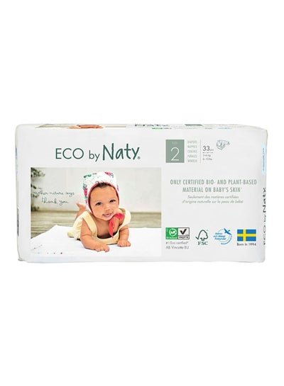 Naty Eco Diapers, Size 2, 3-6 Kg, 33 Count