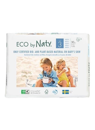 Naty Eco Diapers, Size 3, 4-9 Kg, 30 Count
