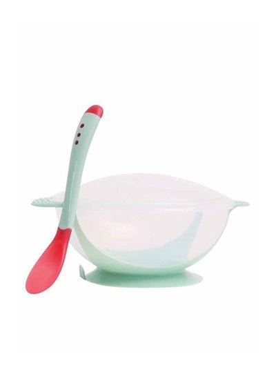 Generic Temperature Sensing Odourless And Harmless Material Baby Feeding Bowl With Spoon