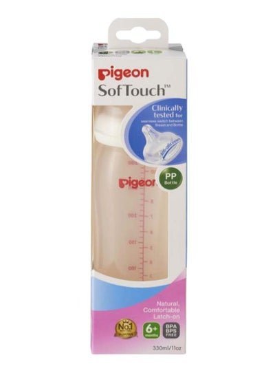 pigeon Soft Touch Feeding Bottle (6-9 Months) 11ounce – Assorted