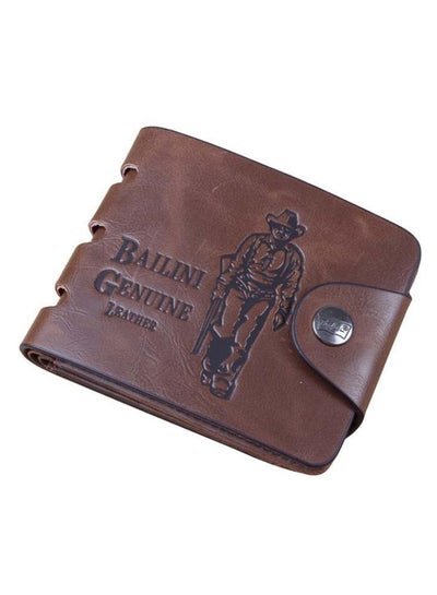 BAILINI Vintage Hunter Printed Wallet Brown
