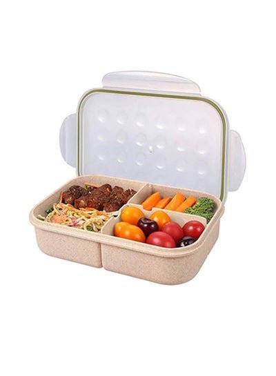 SAPU Bento Lunch Box Durable Leakproof Containers With 3 Compartments For Kids