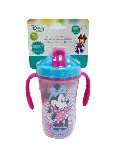 Disney Minnie Mouse Insulated Straw Cup,350 ml