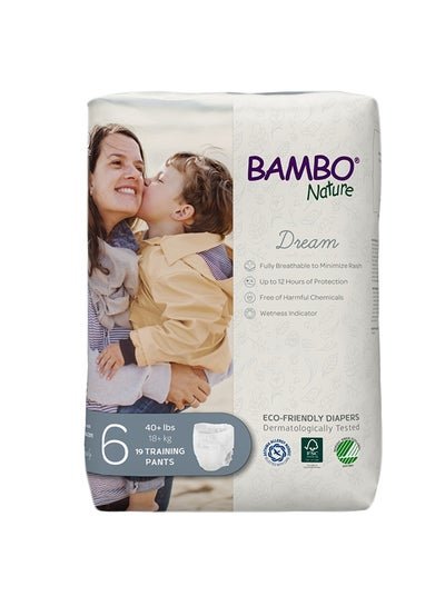 BAMBO NATURE Eco-Friendly Diapers Pants, Size 6, 18+ kg,19 Count