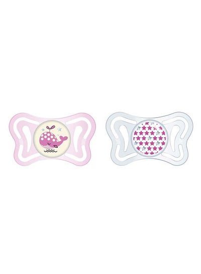 Chicco 2-Piece Physioforma Light Silicone Baby Pacifier for 2-6 Months – Assorted – CH71031-41