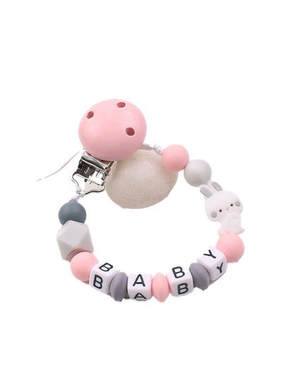 Generic Cute Rabbit Chew Silicone Baby Pacifier Chain Clip Holder