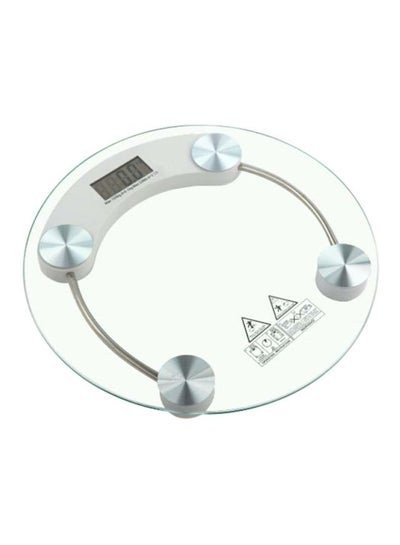 Generic Digital Glass Round Weight Scale Clear