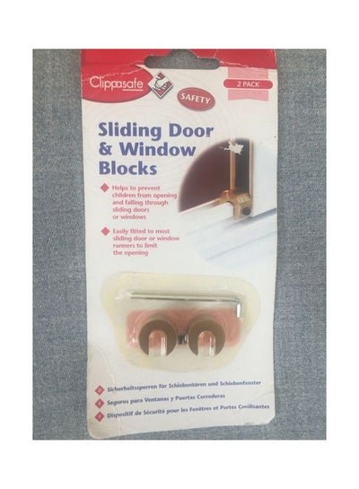 Clippasafe 2-Piece Sliding Door And Window Block Set
