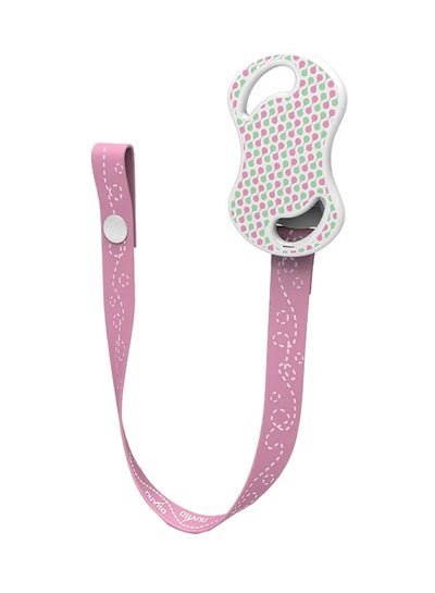 Nuvita Pacifier Holder With Snap Fastener – Pink