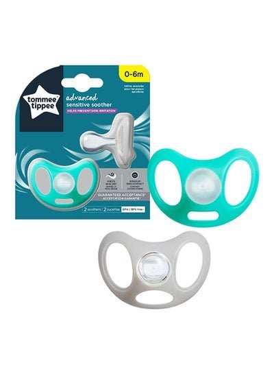 tommee tippee 2 piece- Sensitive Soother 0-6m