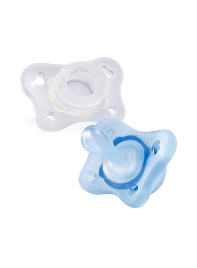 Chicco 2-Piece PhysioForma Mini Soft Soother – Blue