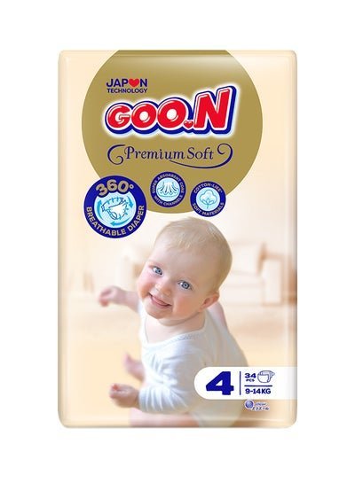 Goon Premium Tape  Size 4, 9-14 Kg – 34 Pieces