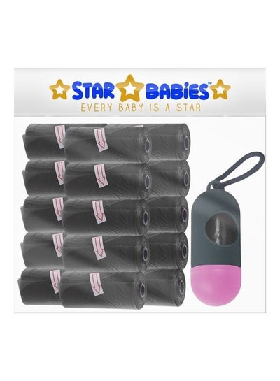 STAR BABiES Disposable Scented Bag With Dispenser – Pack Of 15