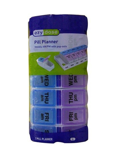 Ezy Dose Weekly AM/PM Pill Planner 6/72: HK67010