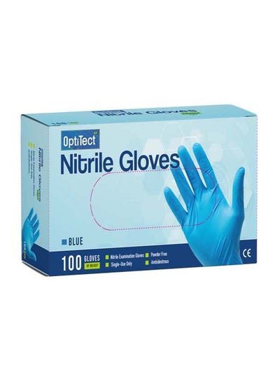 OptiTect Pack Of 100 Pieces of Nitrile Gloves Medium