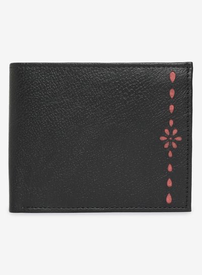 QUWA Bi Fold Mens PU Casual Wallet Black