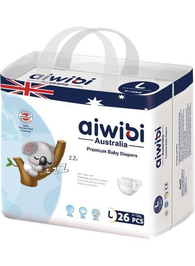 aiwibi 26-Piece Ultra Thin Premium Diapers Size L