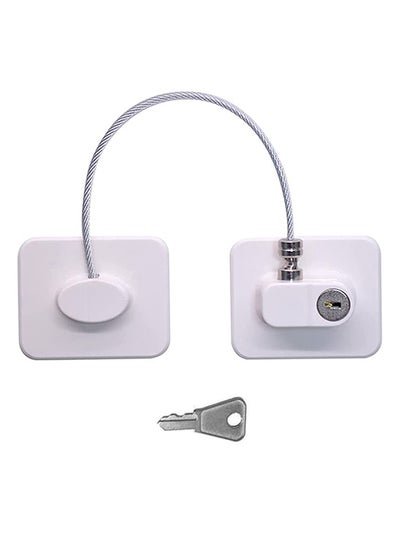 Generic Child Safety Cable Fridge Window Lock With Key Set