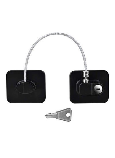 Generic Safety Cable Fridge Window Lock With Key Set