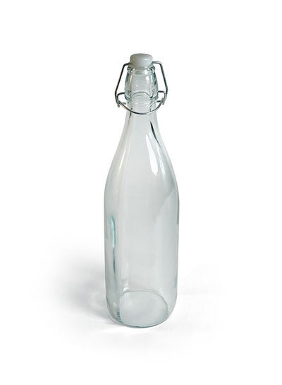 Royalford Royalford Glass Bottle|RF11235|1000 ML| Transparent Borosilicate Glass Bottle| Perfect for Storing Beverages, Water, Oil, Vinega