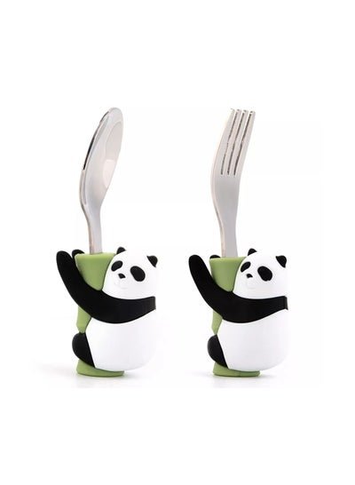 Highland Mini Panda Baby Spoon and Fork Kid’s Cutlery Set