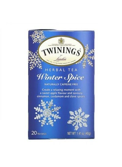 Twinings Twinings, Herbal Tea, Winter Spice, Caffeine Free, 20 Tea Bags, 1.41 oz (40 g)