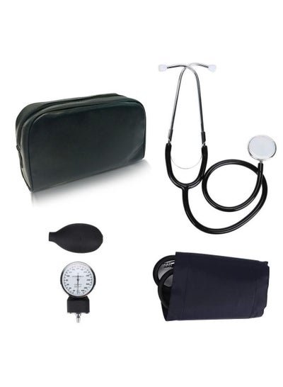 Generic Blood Pressure BP Monitor with Adult Cuff Set Sphygmomanometer Stethoscope Kit