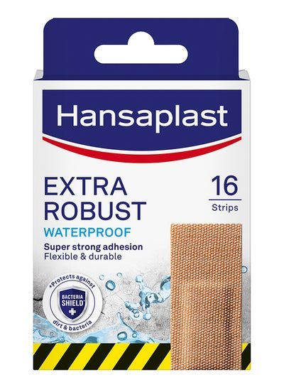Hansaplast Extra Tough Plasters, Waterproof, Flexible And Durable, 16 Strips
