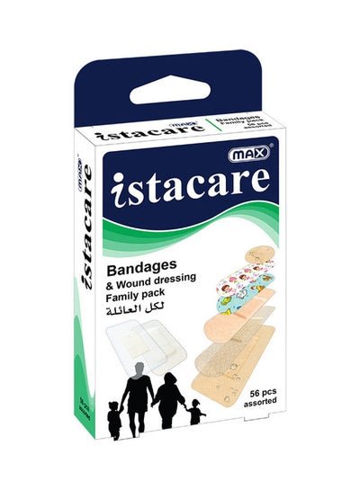 MAX 56 Pieces – Istacare Bandages & Wound Dressing Family Pack