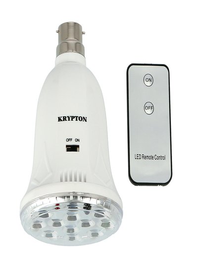 Krypton Energy Saving Lamp- Rechargeable Emergency Led Bulb For Home, Office With 12 Pcs Smd Led